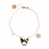 Global License Kuromi Gold Enamel Charm Bracelet