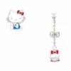 Global License Hello Kitty "Cake" Silver Earrings (Set Of 2)