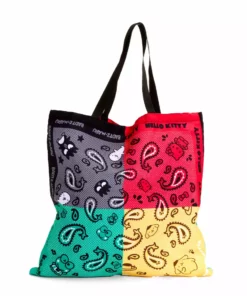HUNET USA Hello Kitty & Friends Paisley Tote (Black)
