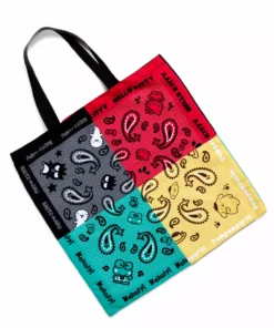 HUNET USA Hello Kitty & Friends Paisley Tote (Black)