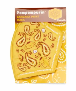 HUNET USA Characters Pompompurin Paisley Face Mask
