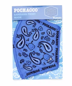 HUNET USA Pochacco Paisley Face Mask Characters