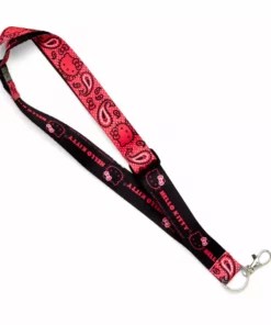HUNET USA Characters Hello Kitty Paisley Lanyard