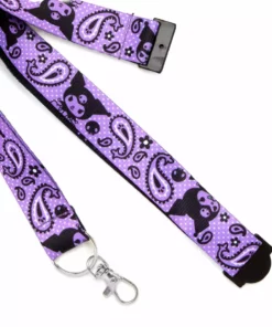 HUNET USA Kuromi Paisley Lanyard Bags+