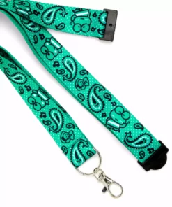 HUNET USA Characters Keroppi Paisley Lanyard