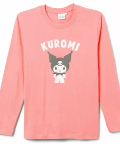GLOBAL LIC Kuromi Graphic Print Jersey Shirt Pink