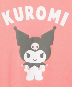 GLOBAL LIC Kuromi Graphic Print Jersey Shirt Pink