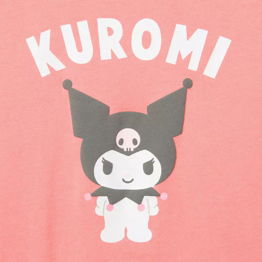 GLOBAL LIC Kuromi Graphic Print Jersey Shirt Pink