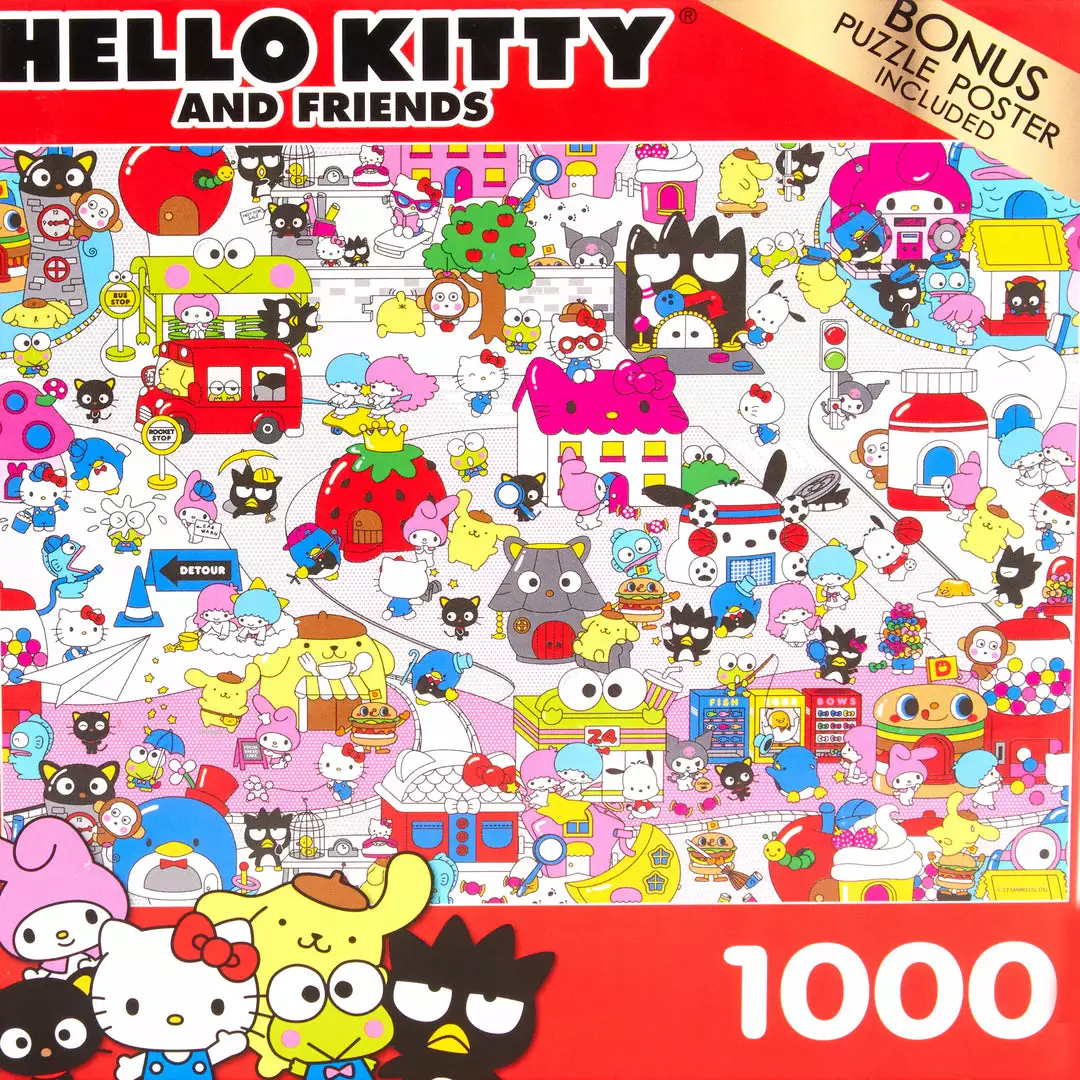 Cra-Z-Art Hello Kitty And Friends Welcome To Sanrio Town 1000-Piece Puzzle 5 Cra-Z-Art Hello Kitty And Friends Welcome To Sanrio Town 1000-Piece Puzzle