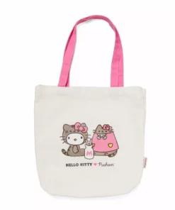 Blueprint Collections Hello Kitty X Pusheen Canvas Tote Bag Bags+
