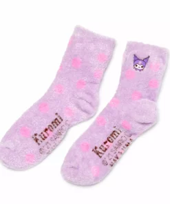 NAKAJIMA CORPORATION Kuromi Fuzzy Polka-dot Socks