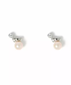 Characters 2Sweet X Hello Kitty Elegant Pearl Bow Earrings