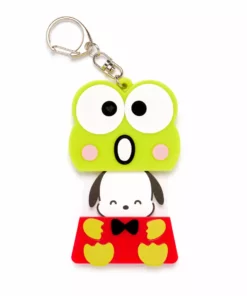 Japan Original Hapidanbui Pochacco Keychain (Keroppi's Birthday Series) Bags+