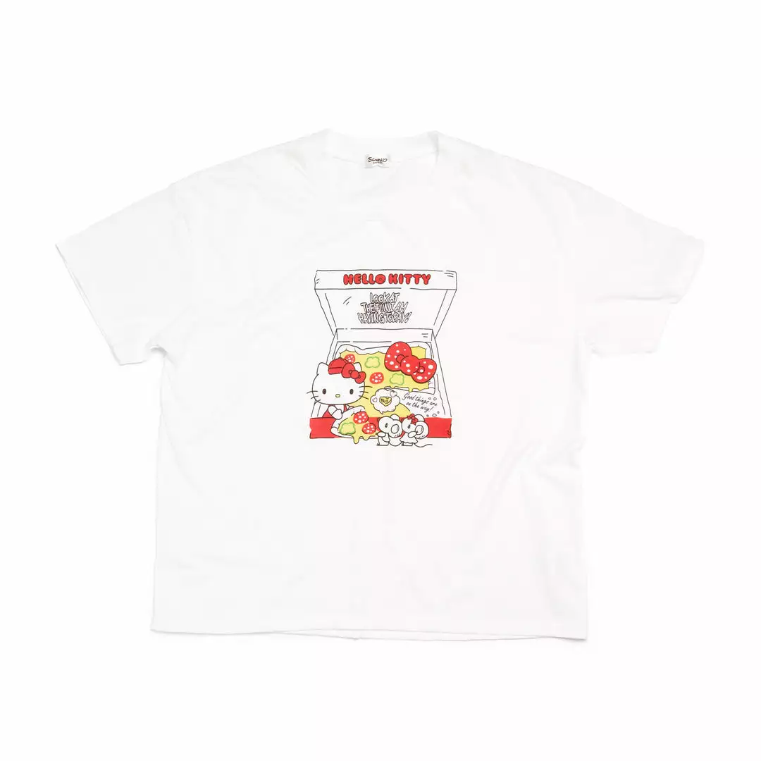 Japan Original Hello Kitty Pizza Delivery Tee 3 Japan Original Hello Kitty Pizza Delivery Tee