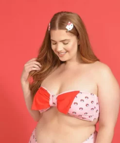 Lolli Swim X Hello Kitty Timeless Top: Pink Characters