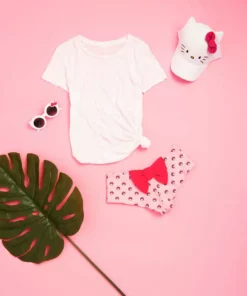 Lolli Swim X Hello Kitty Classic Bottom: Pink Characters