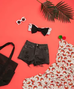 Lolli Swim X Hello Kitty Timeless Top: Black Characters