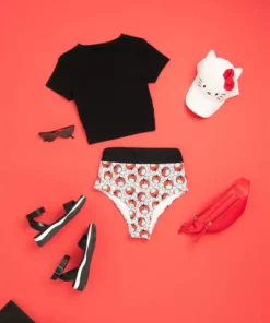 Lolli Swim X Hello Kitty Kitty Cake Bottom: Black Characters