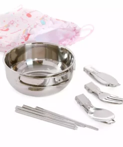 Global Original My Melody Stainless Steel Cutlery Set (Camping Series) New