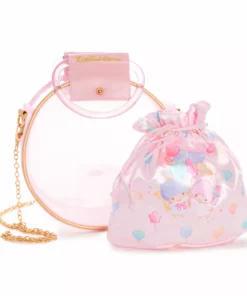 Global Original Characters LittleTwinStars Circle Bag (Carnival Balloons)