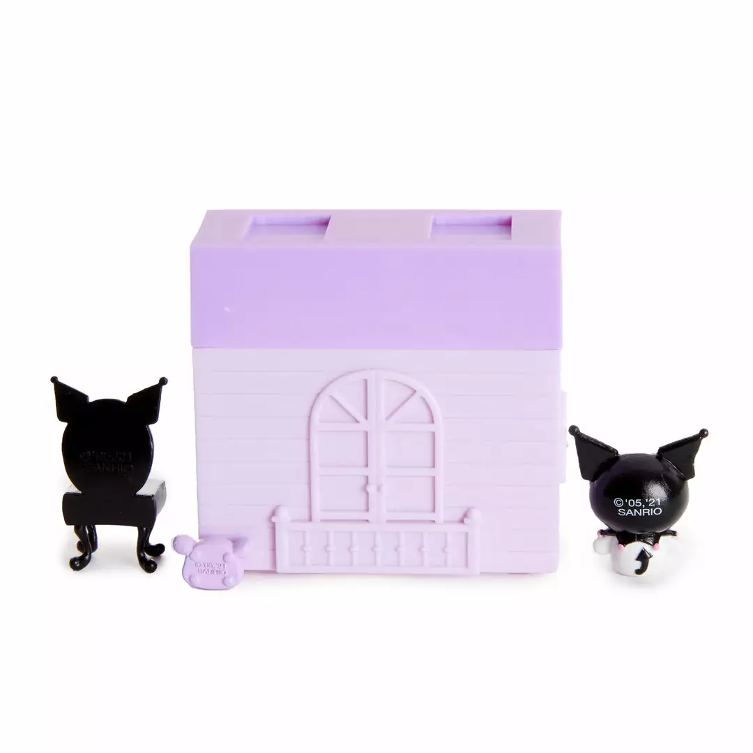 Japan Original Kuromi Mini House Figurine Characters 6 Japan Original Kuromi Mini House Figurine Characters