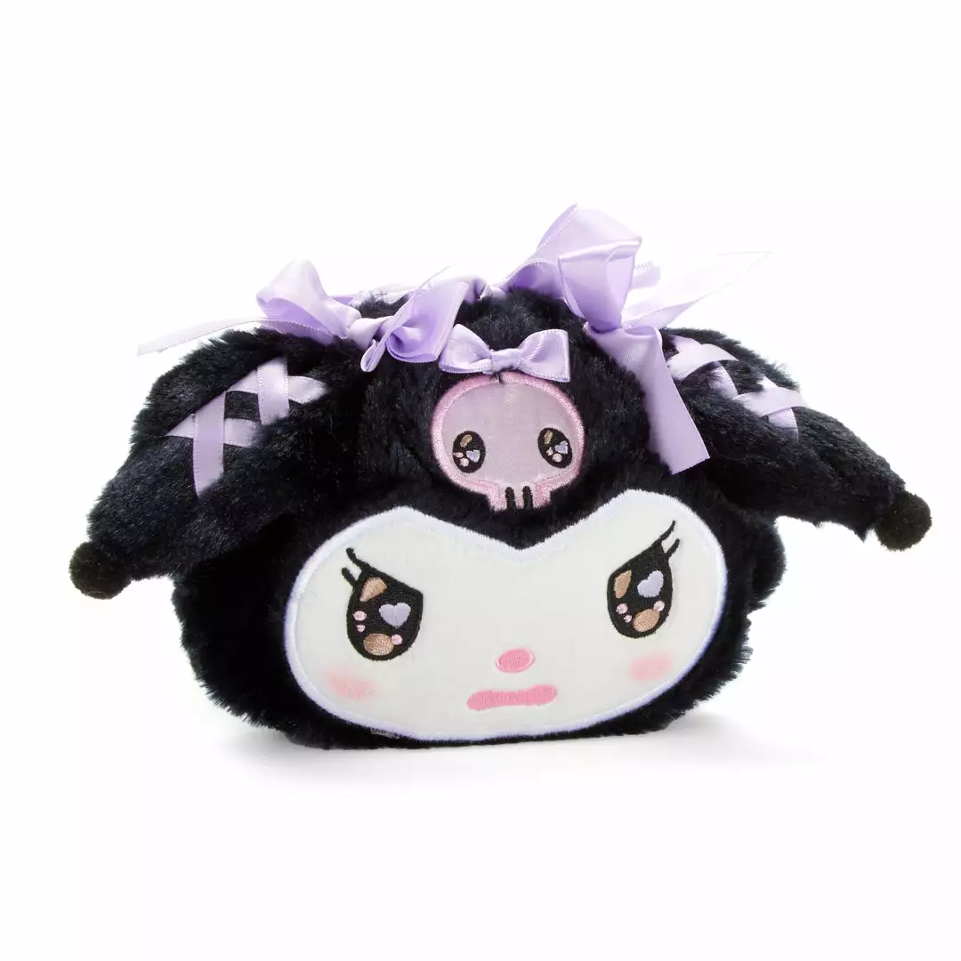 Japan Original New Kuromi Lavender Bow Drawstring Bag (Romiare Series) 3 Japan Original New Kuromi Lavender Bow Drawstring Bag (Romiare Series)