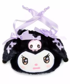 Japan Original New Kuromi Lavender Bow Drawstring Bag (Romiare Series)