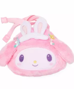 Japan Original My Melody Plush Drawstring Bag