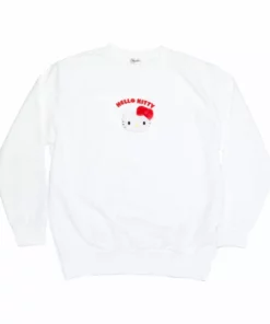 Japan Original Characters Hello Kitty Applique Sweatshirt