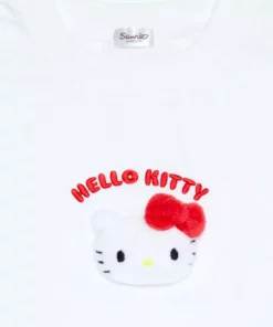 Japan Original Characters Hello Kitty Applique Sweatshirt