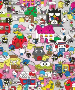 Cra-Z-Art Hello Kitty And Friends Welcome To Sanrio Town 1000-Piece Puzzle