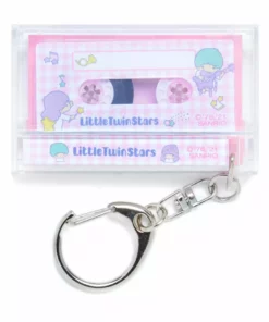 Japan Original LittleTwinStars Cassette Keychain