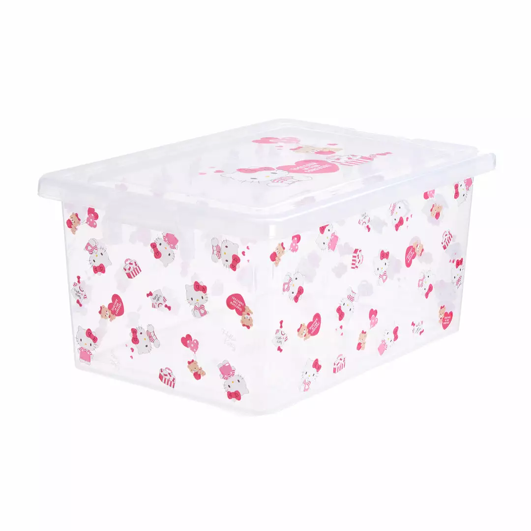 Japan Original Home Hello Kitty Storage Bin (L) 3 Japan Original Home Hello Kitty Storage Bin (L)