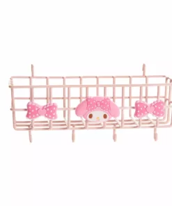 Japan Original My Melody OSHI Grid System Storage Basket Home