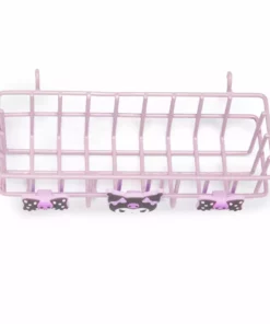 Japan Original Kuromi OSHI Grid System Storage Basket Home