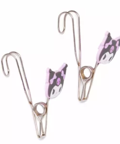 Japan Original Kuromi OSHI Grid System Clips (Set Of 2)