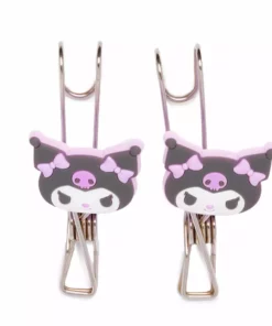 Japan Original Kuromi OSHI Grid System Clips (Set Of 2)