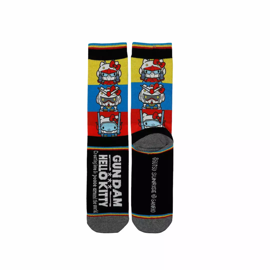 BIOWORLD Characters Hello Kitty X Gundam Crew Socks 3 BIOWORLD Characters Hello Kitty X Gundam Crew Socks