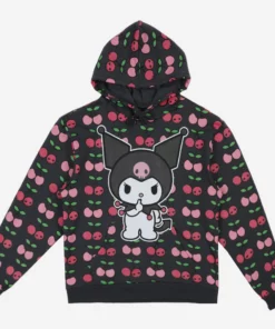 BIOWORLD Kuromi X Dumbgood Cherries Hoodie