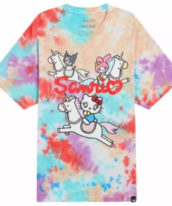 Dim Mak Collection Characters DIM MAK X Sanrio Unicorn Friends Tee Kaleidoscope Tie Dye
