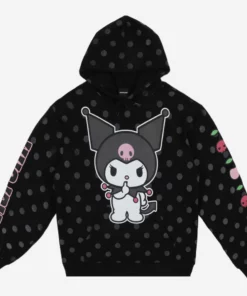 BIOWORLD Characters Kuromi X Dumbgood Polka Dot Hoodie