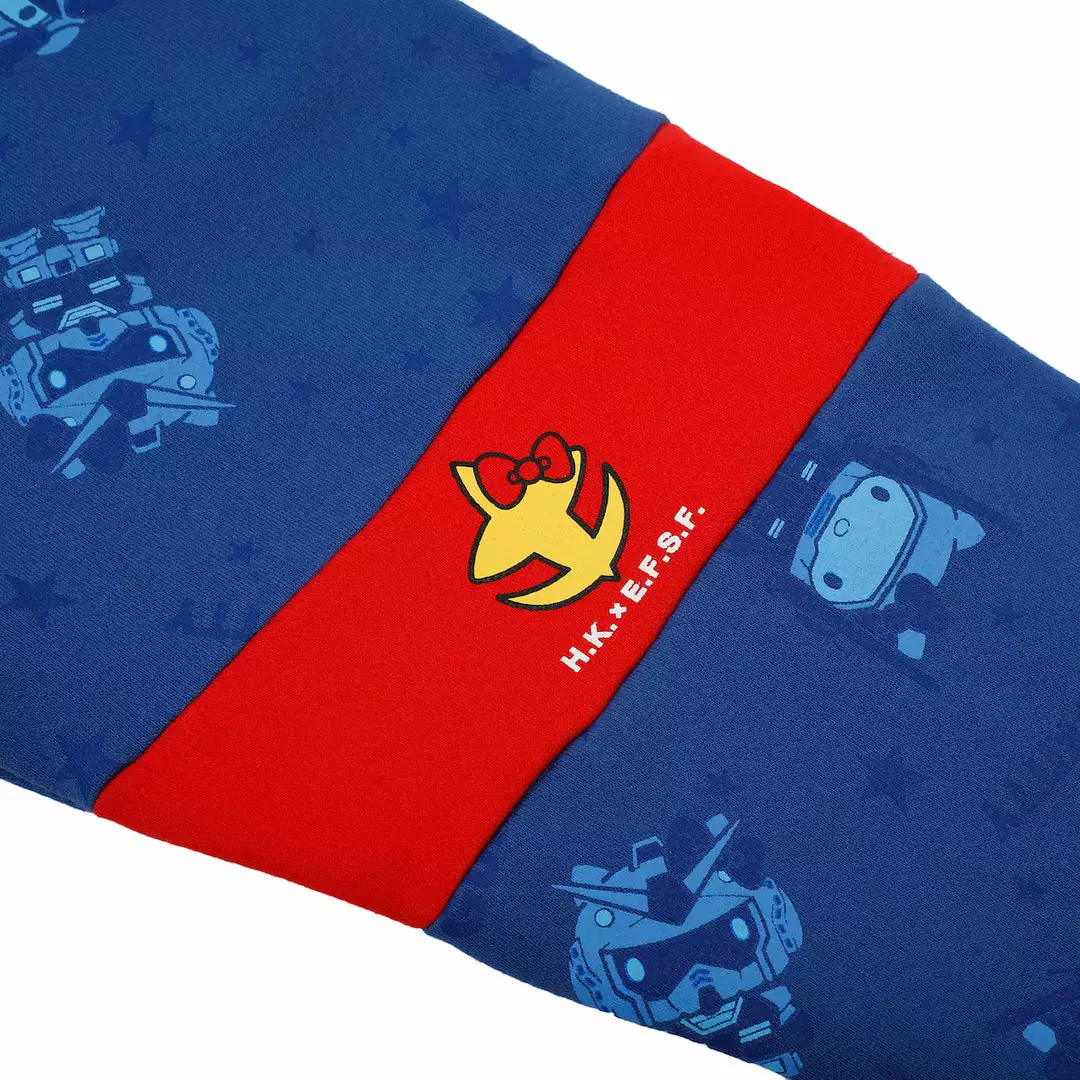 BIOWORLD Hello Kitty X Gundam Colorblock Hoodie 7 BIOWORLD Hello Kitty X Gundam Colorblock Hoodie