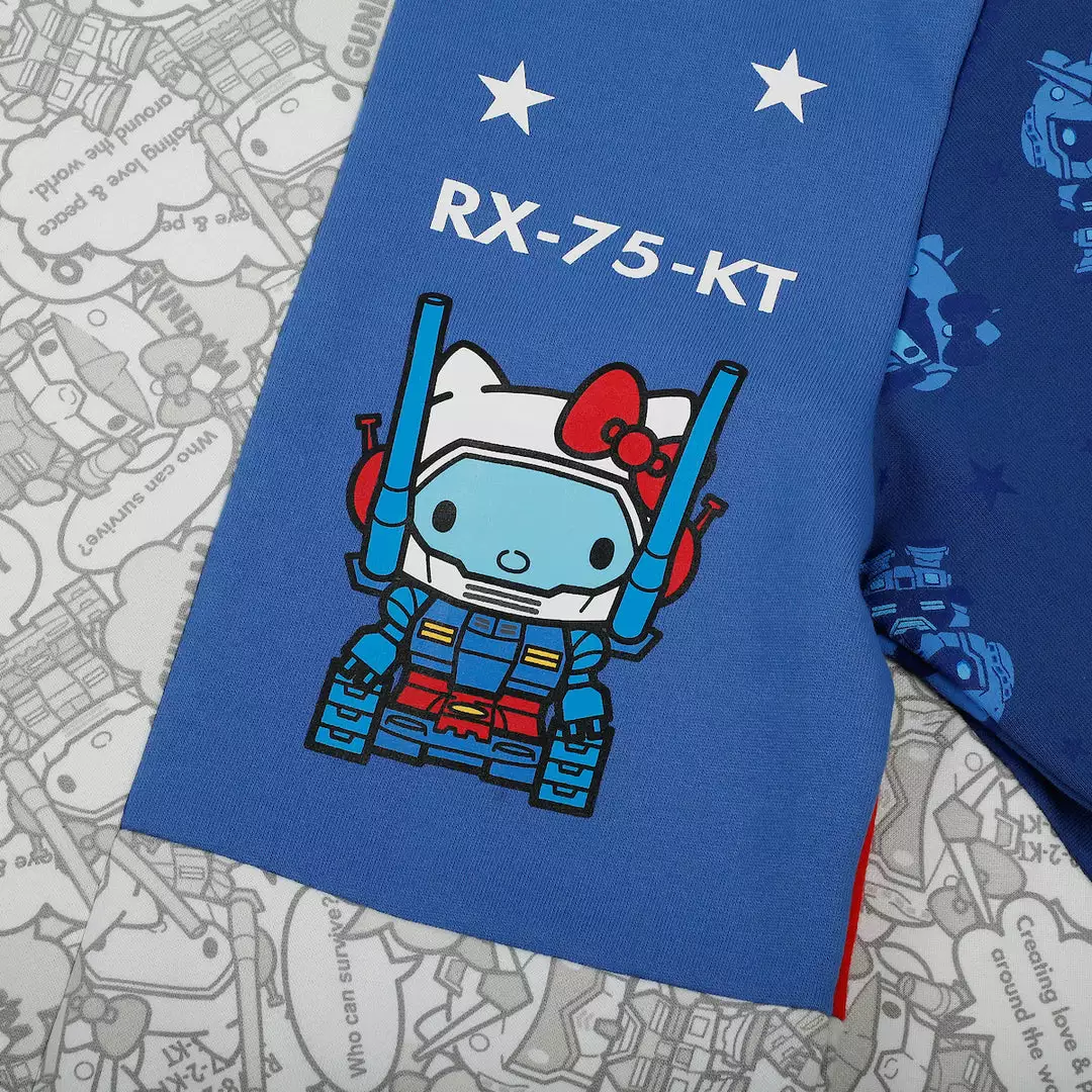 BIOWORLD Hello Kitty X Gundam Colorblock Hoodie 8 BIOWORLD Hello Kitty X Gundam Colorblock Hoodie