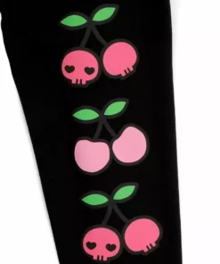 BIOWORLD Kuromi X Dumbgood Cherries Crop Hoodie