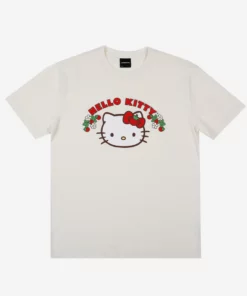 BIOWORLD Apparel Hello Kitty X Dumbgood Strawberry Tee