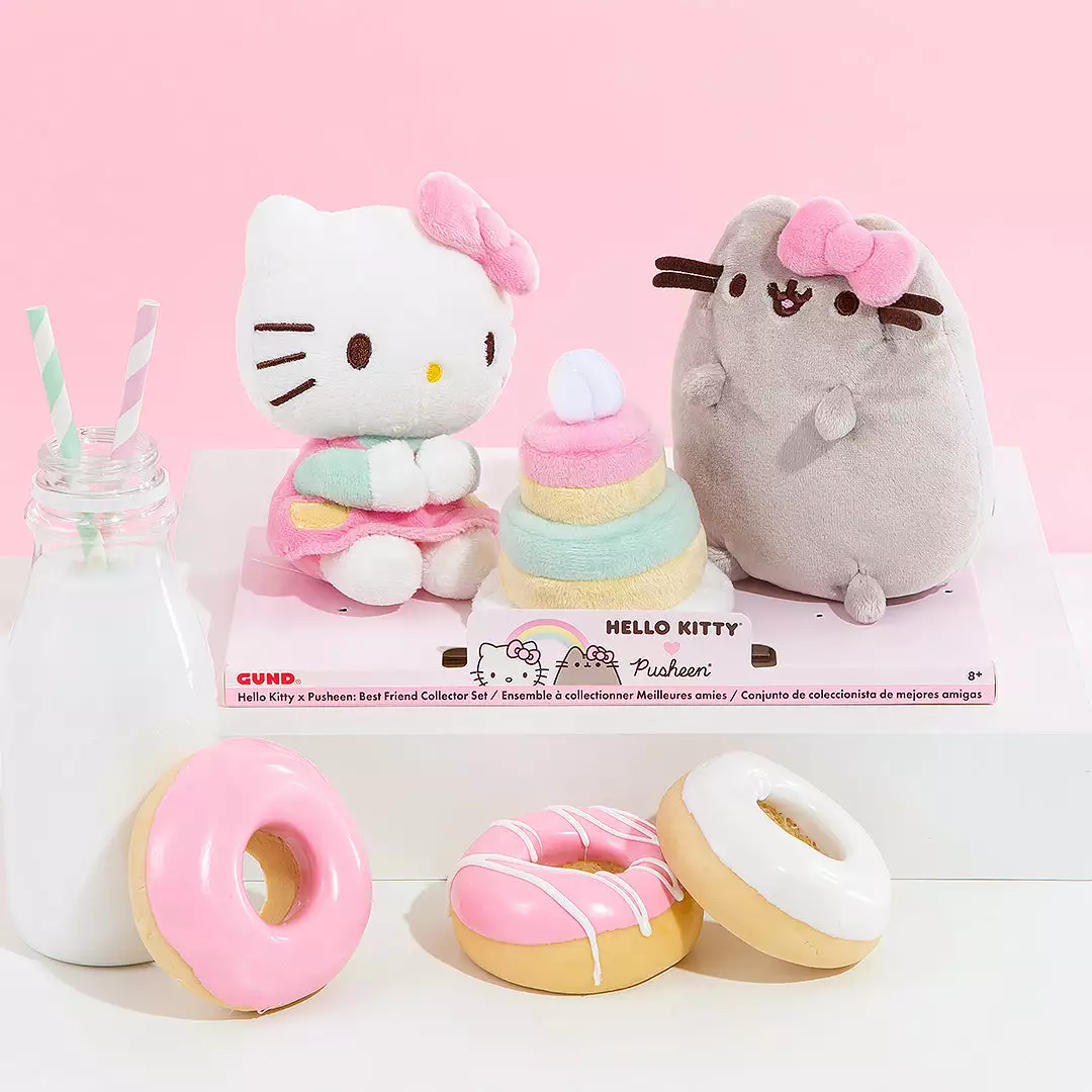 Gund/Spin Master Hello Kitty X Pusheen Best Friend Collector Set Characters 6 Gund/Spin Master Hello Kitty X Pusheen Best Friend Collector Set Characters