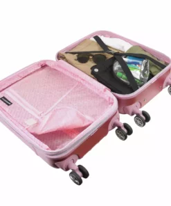 Concept 1 Hello Kitty 21" Hardshell Carry-on Luggage In Pink Characters