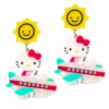 Hello Kitty Irregular Choice Airplane Earrings Characters 2 Hello Kitty Irregular Choice Airplane Earrings Characters