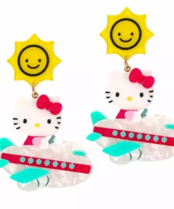 Hello Kitty Irregular Choice Airplane Earrings Characters