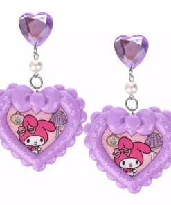 My Melody Irregular Choice Heart Earrings Characters